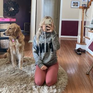 VS Pink Cowl Neck Sweatshirt